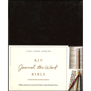 089481: KJV Journal the Word Bible, Bonded Leather, Brown, Red Letter Edition