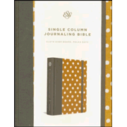 553219: ESV Single Column Journaling Bible (Cloth over Board, Polka Dots)