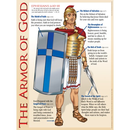 armor of god poster. The Armor Of God, Wall Chart
