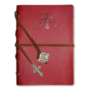228794: God Be with You, Red Journal with Charm