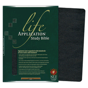 300778: NLT Life Application Study Bible, Genuine leather, black