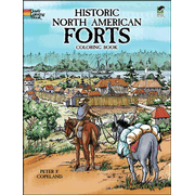 410360: Historic North American Forts Coloring Book