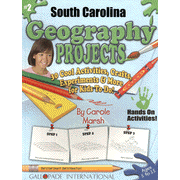 418594: South Carolina Geography Project Book, Grades 3-8