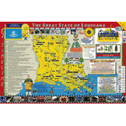 495526: Louisiana Poster/Map