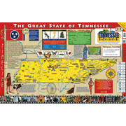 497839: Tennessee Poster Map