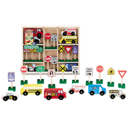 524774: Wooden Vehicles and Traffic Signs Set