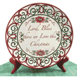 19474: Christmas Plate with Stand