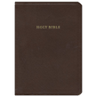 228230: KJV Clarion Reference Bible, Top-Grain Calfskin Leather, Brown