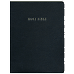 706230: NKJV Wide-Margin Reference Bible--goatskin leather, black