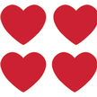 846313: Valentine Hearts SuperShapes Stickers