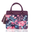 142756: Blessed, Purse Bible Cover, Purple Floral