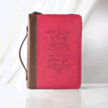 24301X: For I Know the Plans Bible Cover, Lux Leather, Pink