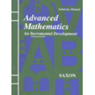 57311: Saxon Advanced Mathematics, Solutions Manual