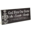 65620201: God Bless Our Home - Personalized Family Plaque