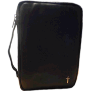 003741: Genuine Leather Bible Cover, Black, X-Large