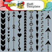 023967: Arrows & Hearts, Bible Journaling Stencil