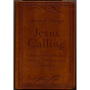 042821: Jesus Calling, Deluxe Edition--soft leather-look, brown