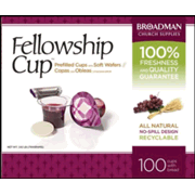 116701: Fellowship Cup Prefilled Communion Cups, Box of 100
