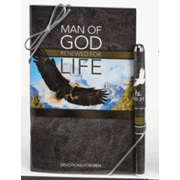 148792: Man of God, Pen &amp; Softcover Devotion Book Gift Set