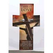 150470: This is Love Nail &amp; Cross Shaped Bookmark