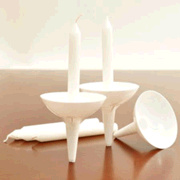 1946X: 50 Congregation Candles with Reusable Plastic Holders