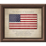 246337: Pledge of Allegiance Framed Art