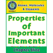 29816DF: Atoms, Molecules &amp; Elements: Properties of Important Elements Gr. 5-8 - PDF Download [Download]