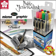 380169: Micron/GellyRoll Bible Journaling Set, 17 items