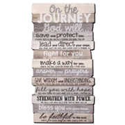 450257: On the Journey, Stacked Words Wall Art