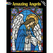 480471: Amazing Angels Stained Glass Coloring Book