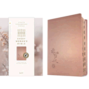 48503X: KJV Every Woman&amp;quot;s Bible, Filament Enabled--soft leather-look, rose gold (indexed)