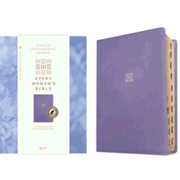 485056: KJV Every Woman&amp;quot;s Bible, Filament Enabled--soft leather-look, periwinkle purple (indexed)