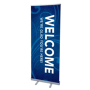 5102406: Flourish Welcome (31 inch x 79 inch) RollUp Banner