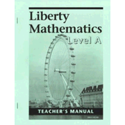 659502: Liberty Math Level A, Teacher&amp;quot;s Manual, Grade 1