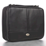 7129351: Two-Fold Organizer Lux Leather, Black, Extra Large