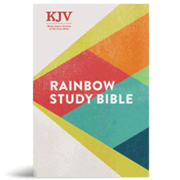721873: KJV Rainbow Study Bible, hardcover