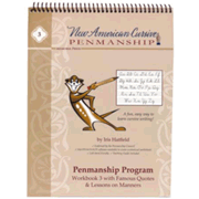 767869: New American Cursive 3 (Famous Quotes &amp; Lessons on Manners)