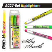 8765916: Gel Bible Highlighter, 3 Piece Set, Yellow, Green, Pink