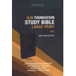 260196: KJV, Foundation Study Bible, Large Print, Leathersoft, Black, Red Letter, Comfort Print: Holy Bible, King James Version