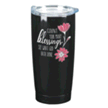 900628: Count Your Many Blessings Stainless Steel Tumbler, Black