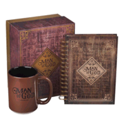 0133969: Man of God, Journal and Mug Gift Set