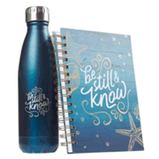 0136069: Be Still and Know, Water Bottle and Journal Gift Set