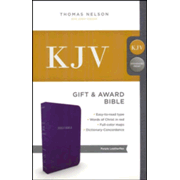 097943: KJV, Gift and Award Bible, Imitation Leather, Purple