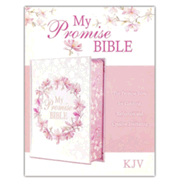 2119973: KJV My Promise Bible, White pink floral