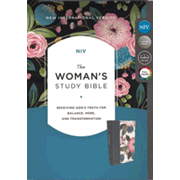 215152: NIV The Woman&amp;quot;s Study Bible, Cloth over Board, Blue Floral, Full-Color