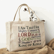 226068: Names of God Tote Bag 