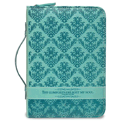 257136: Psalm 94:19, Bible Cover, Green, X-Large