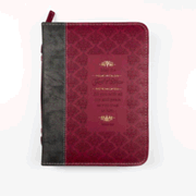 274452: Romans 15:13 Bible Cover, Black and Burgundy, X-Large