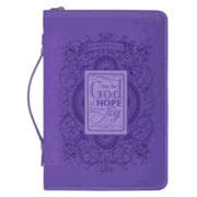 283402: God of Hope Bible Cover, Purple, X-Large