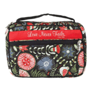 323840: Love Never Fails Quilted Bible Cover, Large